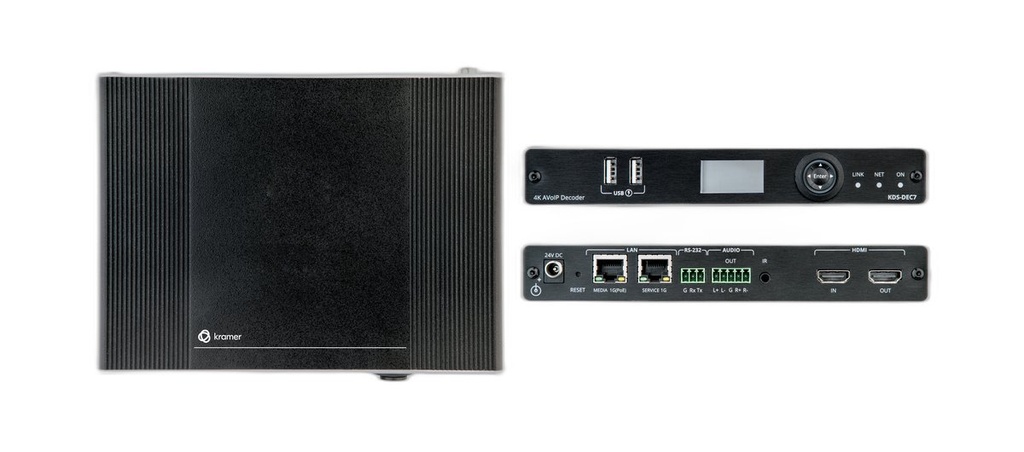 [KRAMER] KDS-DEC7 1G 4K@60 4:2:0 AVoIP Decoder of KDS-7X product family