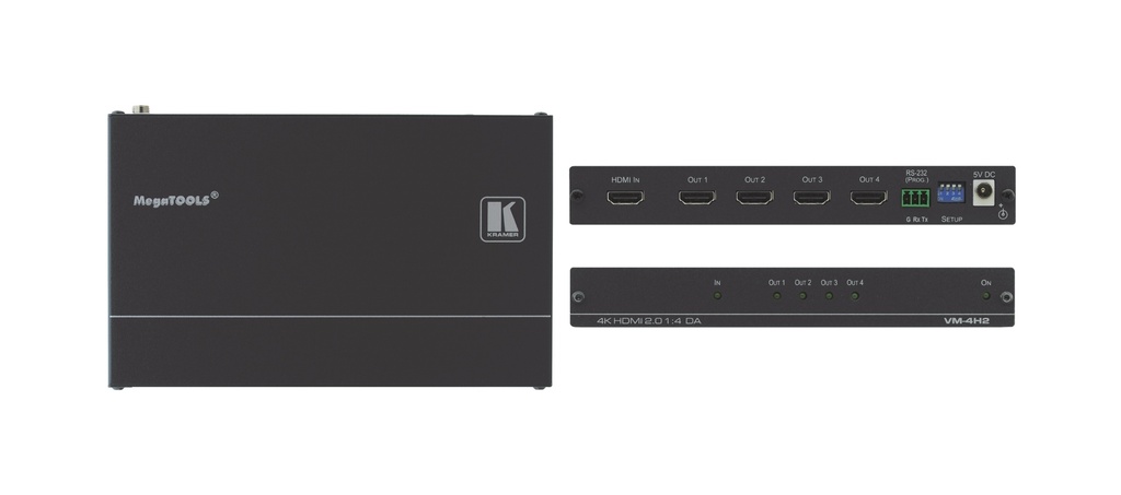 [KRAMER] VM-4H2 4K HDMI Distribution Amplifier with HDCP2.2 and HDMI2.0 supp