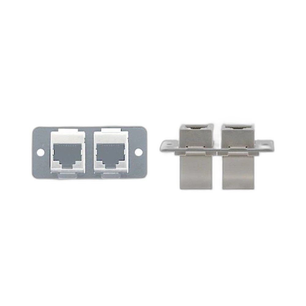 [KRAMER] W4545(B) Wall Plate Insert - Dual RJ-45