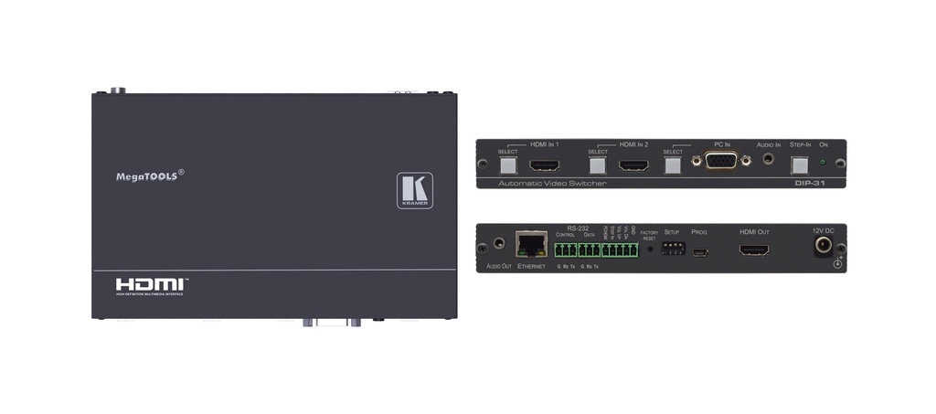 [KRAMER] DIP-31 4K UHD HDMI & Computer Graphics Automatic Video Switcher