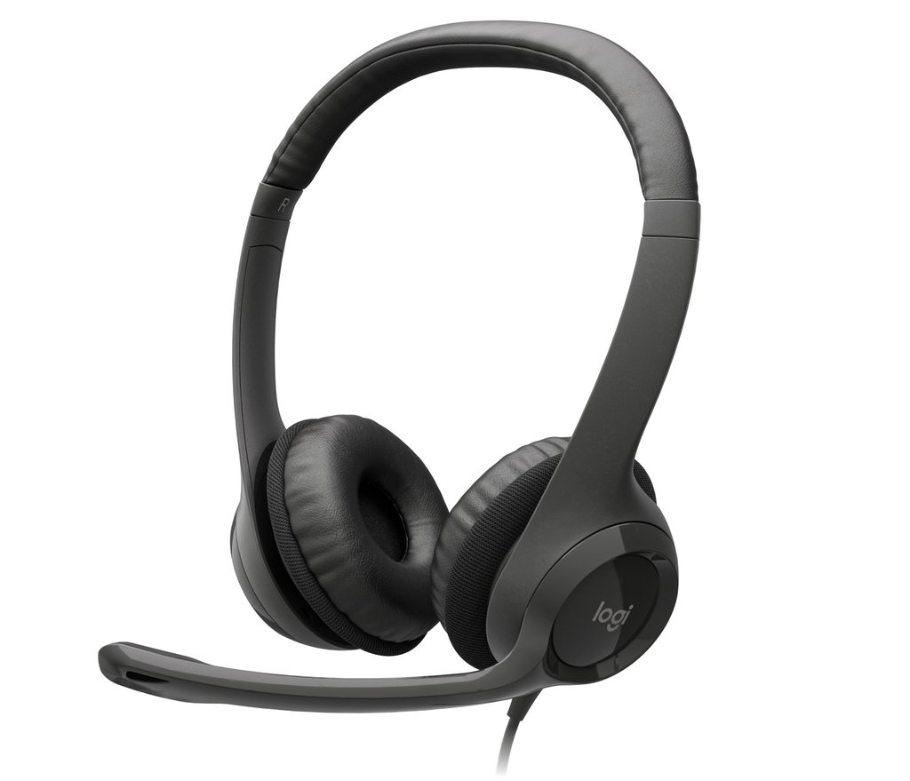 [LOGITECH] USB Headset H390 Black