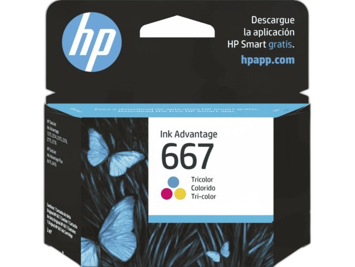 HP 3YM78AL 667 Tricolor Ink Cartridge