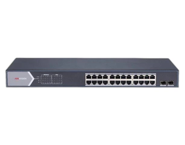 Hikvision Switch POE 24P 10/100/1000M 2SFP 370W Adm.