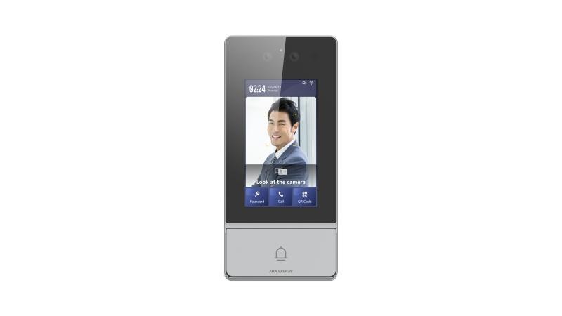 Hikvision Placa Calle IP IP IK08 IP65 Rec.Facial+PIN+Proxy+QR