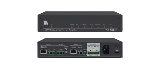 [13-80455030] [KRAMER] PA-120Z 1x120W @ 70V/100V And  2x60W @ 8Ω Controllable Power Amplifi