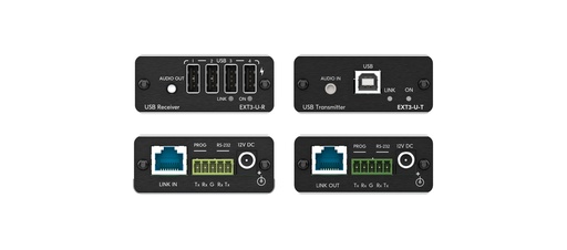 [50-00015690] [KRAMER] EXT3-U-KIT USB 2.0 with RS-232 & Audio PoC extender over extended-reach HDBT