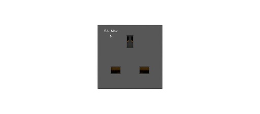 [80-000345] [KRAMER] MP-U(B) Single Black Universal Power Socket Modules for all Kramer Enclosures