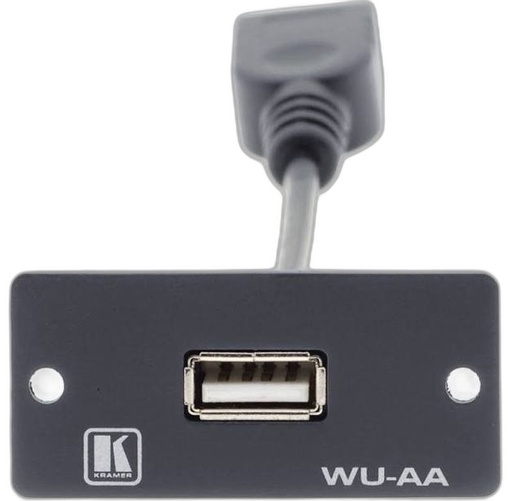 [85-0119399] [KRAMER] WU-AA(W) Wall Plate insert - USB Wall Plate Insert (A/A)