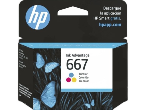 [INTC-AS222HEW11] HP 3YM78AL 667 Tricolor Ink Cartridge
