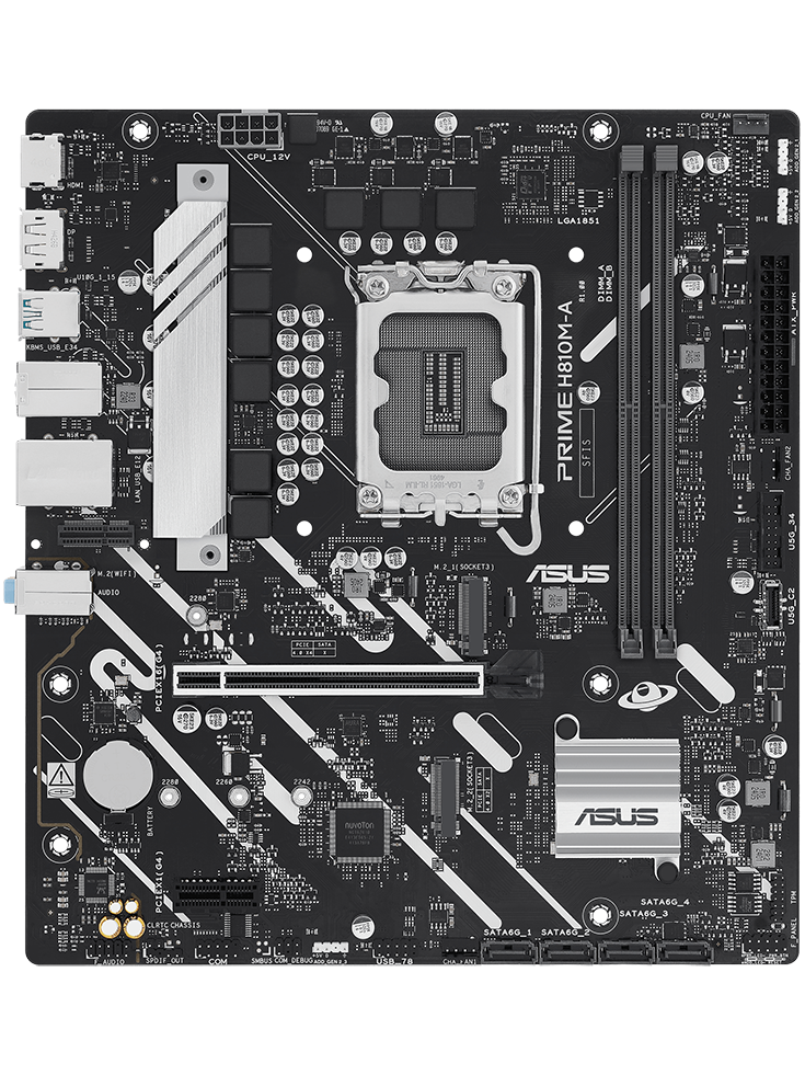 [INTC-MB000ASU66] ASUS Motherboard PRIME H810M-E LGA1851/DDR5/Intel Core Ultra