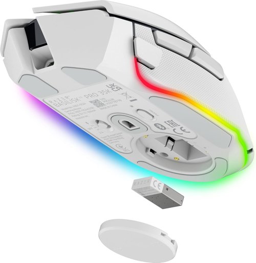 [INTC-ID001RZR87] Razer Basilisk V3 Pro White Edition Ergonomic Wireless Gam