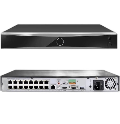 [INTC-ES403HIK61] Hikvision NVR 16CH 2HDD AcuSeek Vpro reconocimiento facial POE