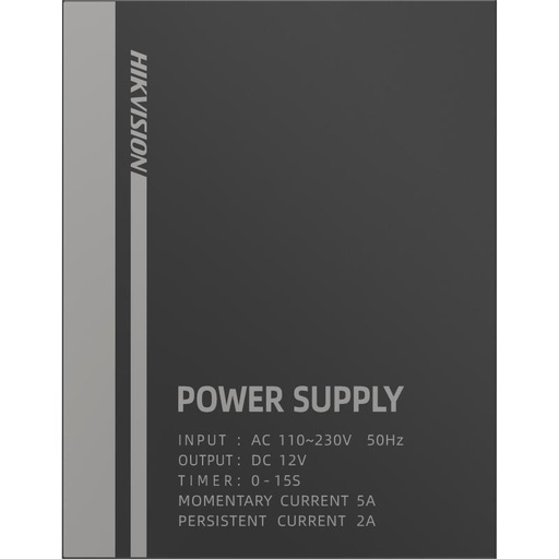 [INTC-EC006HIK30] Hikvision Fuente de Alimentacion 12Vcd 2A para una puerta