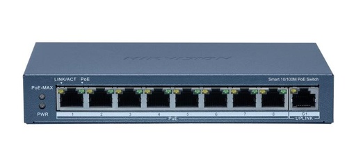[INTC-NW003HIK51] Hikvision Switch 8 Puertos POE+ No Adm. 1x 1000Mbps 60W
